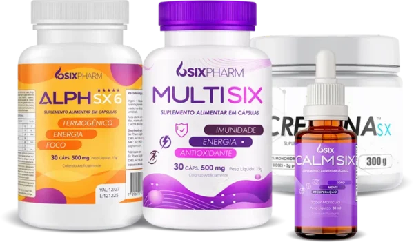 ALPH SX6  + Multi Six + Calm Six + Creatina Sx